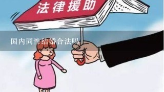 国内同性结婚合法吗