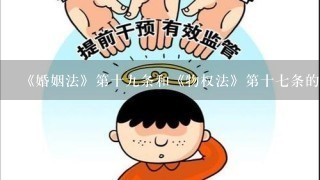 《婚姻法》第十九条和《物权法》第十七条的适用问题