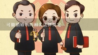 可撤销婚姻的相关法律规定