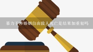 暴力干涉婚姻自由致人死亡是结果加重犯吗