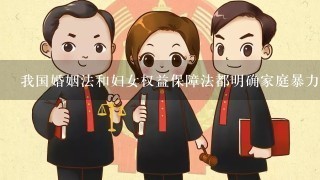 我国婚姻法和妇女权益保障法都明确家庭暴力,但多为什么?_?