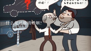 什么是可撤销婚姻?