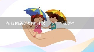 在我国新婚姻法分居1年能否离婚？