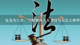 兔龙为6害，与婚姻宫子犯刑这句话怎么解释？？何为6害？宫子犯刑怎么说？