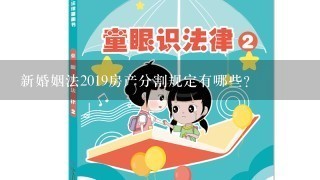 新婚姻法2019房产分割规定有哪些？