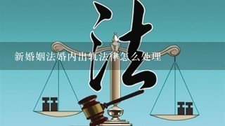 新婚姻法婚内出轨法律怎么处理