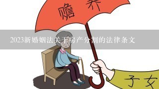 2023新婚姻法关于房产分割的法律条文